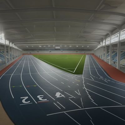 Διαδρομή IAAF με τριβή και απορρόφηση κρούσεων για βάσεις από σκυρόδεμα και άσφαλτο