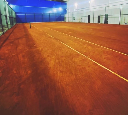 Premium Synthetic Red Clay Tennis Court Base Providing Durable Foundation Low-Maintenance Upkeep and Injury-Preventive Cushioning for Elite Athletes